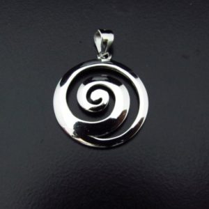 COLGANTE ESPIRAL RODIO 20MM AG