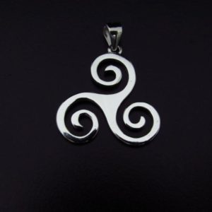 COLGANTE TRISQUEL 21MM RODIO AG