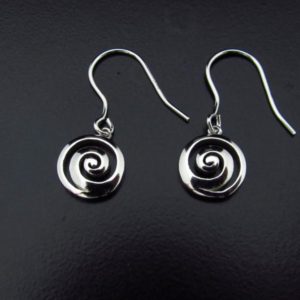 PENDIENTE ESPIRAL 10MM RODIO AG