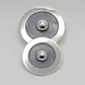 COLGANTE CIRCULO OXIDADO PLATA DE LEY