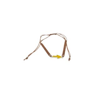 PULSERA MACRAME FLECHA AMARILLA AG