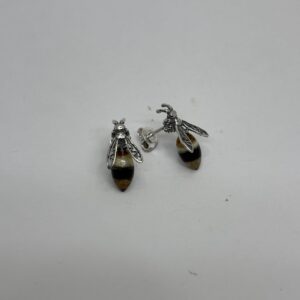 PENDIENTE ABEJA AMBAR AD AG